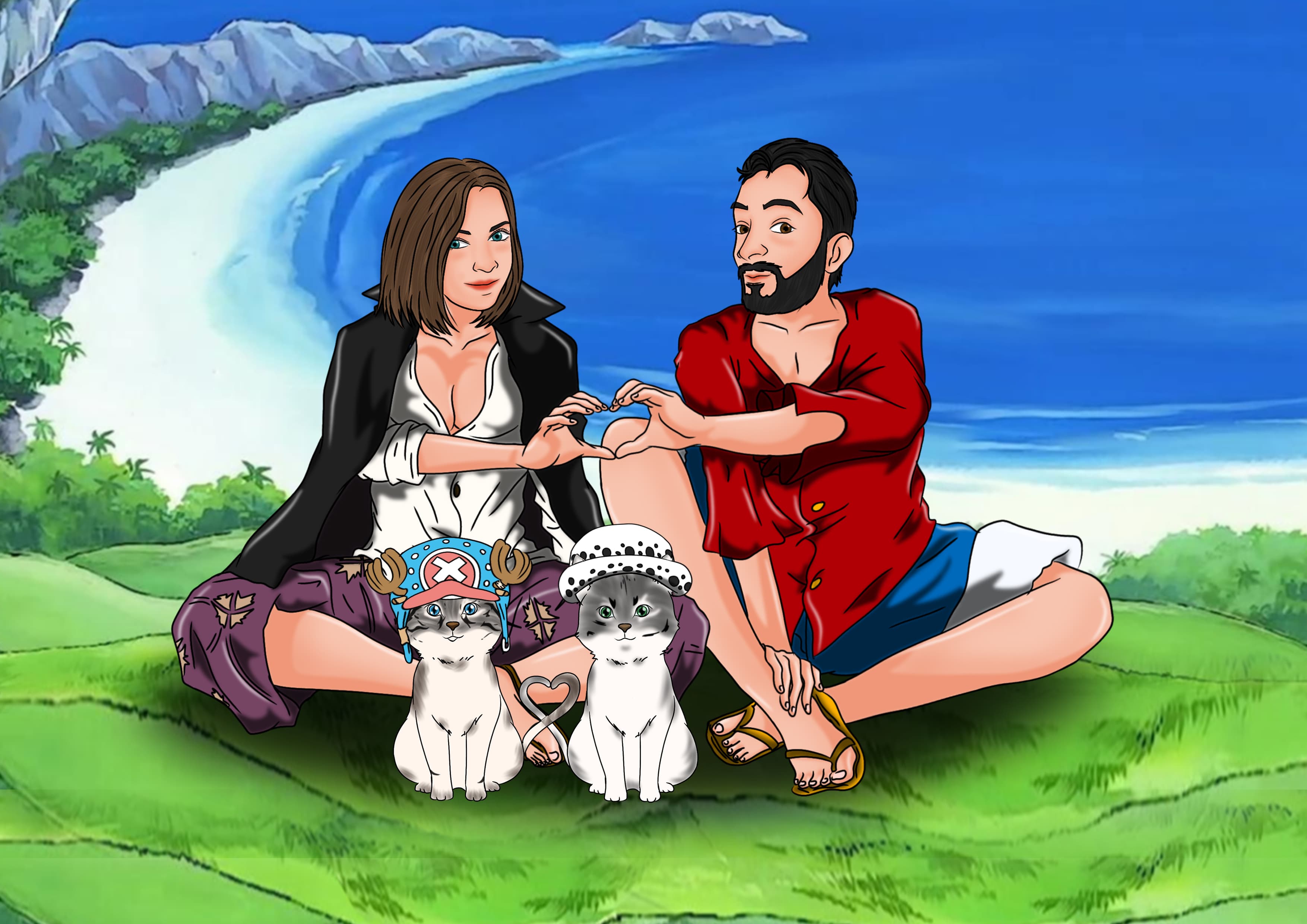 Personalized Couple Illustration