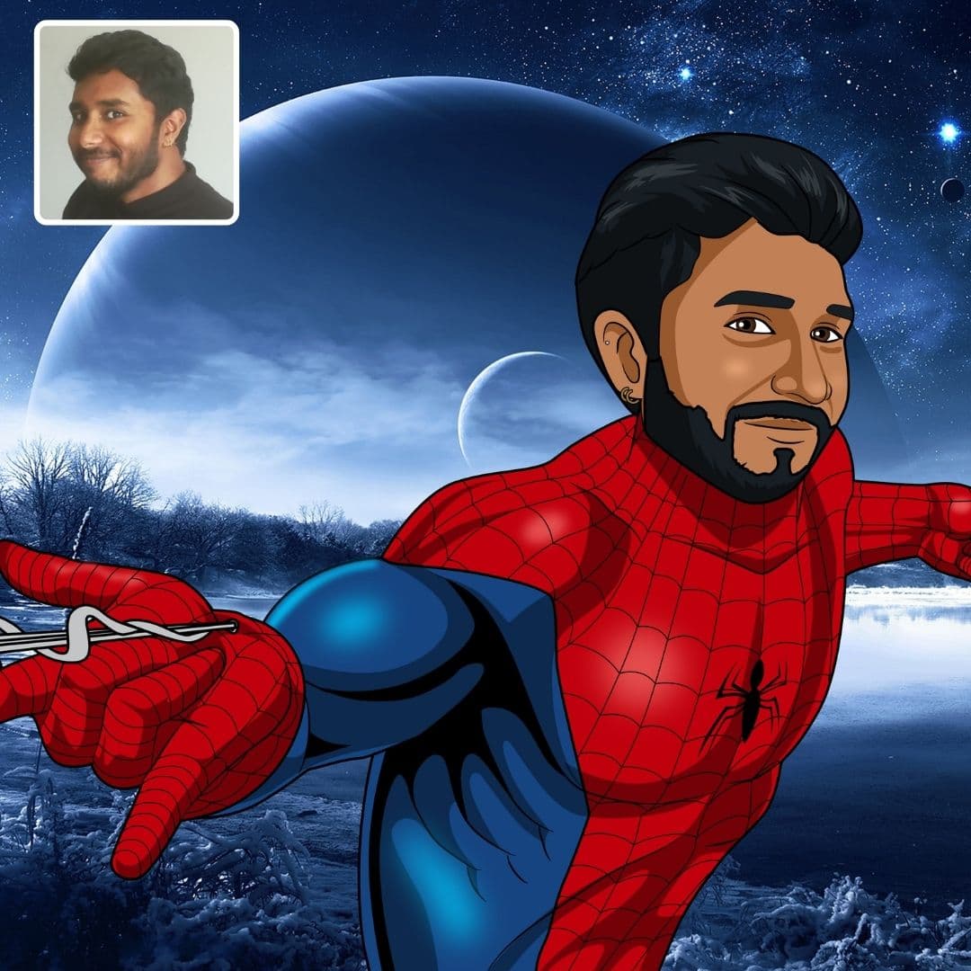 Custom marvel portraits made by Cartoonely original gifts