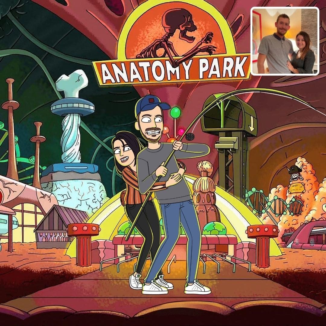 Custom rick and Morty Portrait