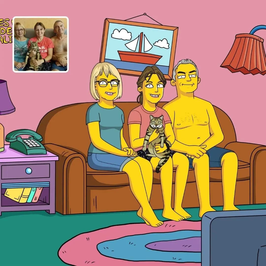 Portrait Simpson Personnalisé