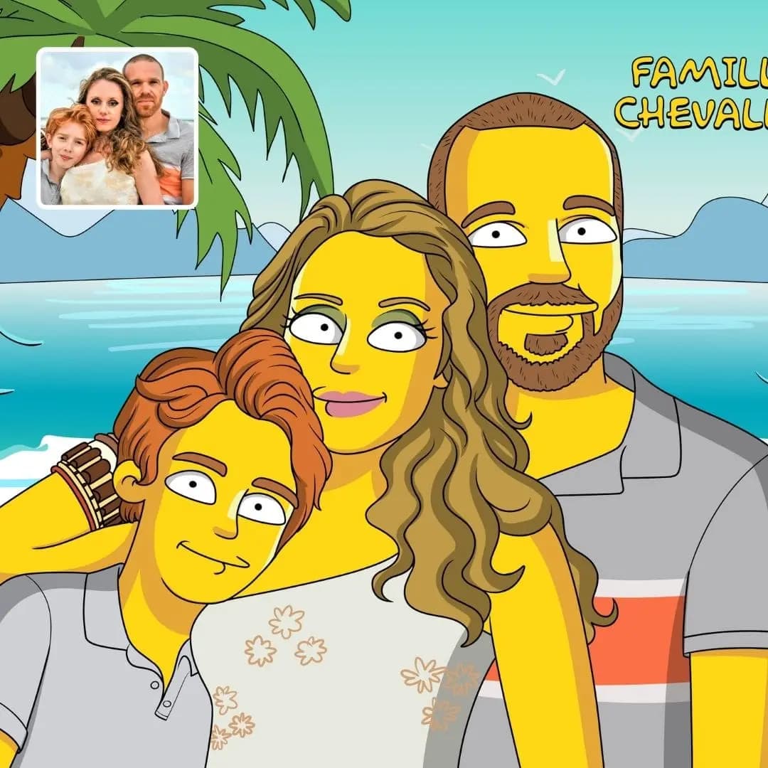 Portrait Simpson Personnalisé