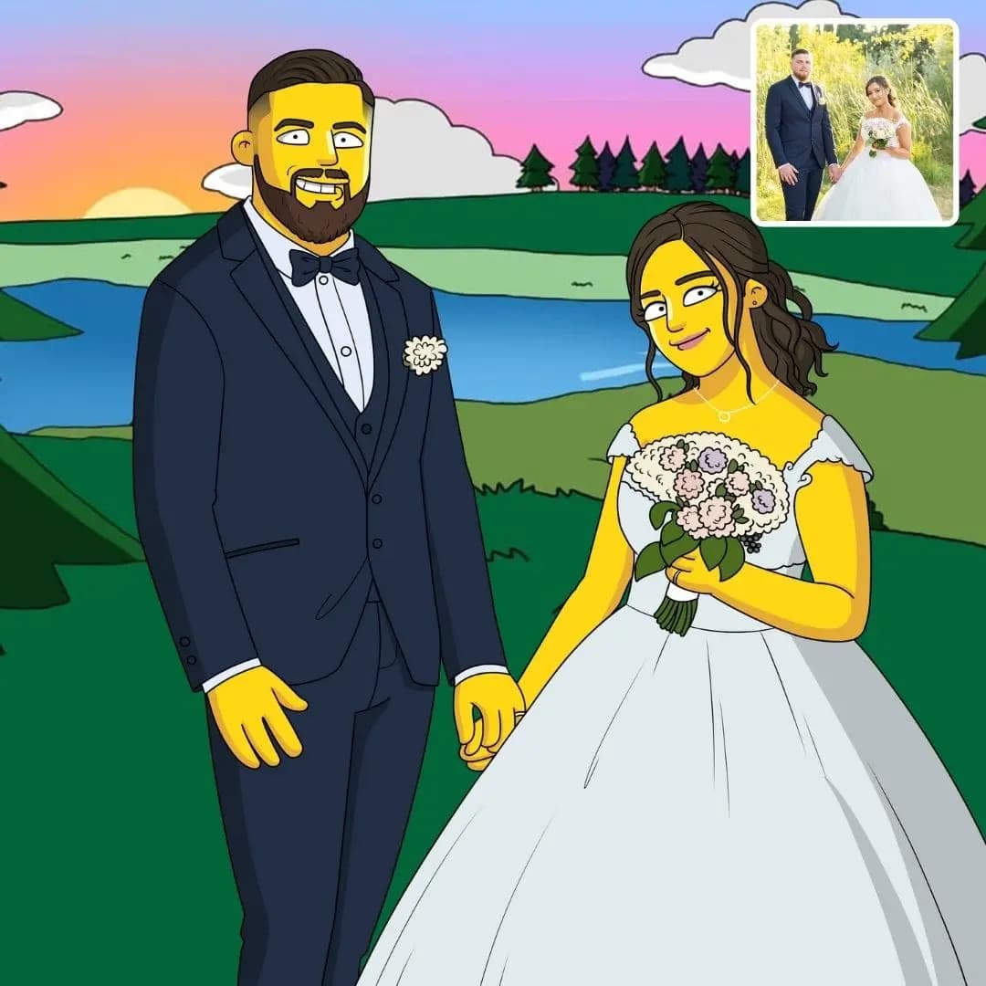 Portrait Simpson Personnalisé