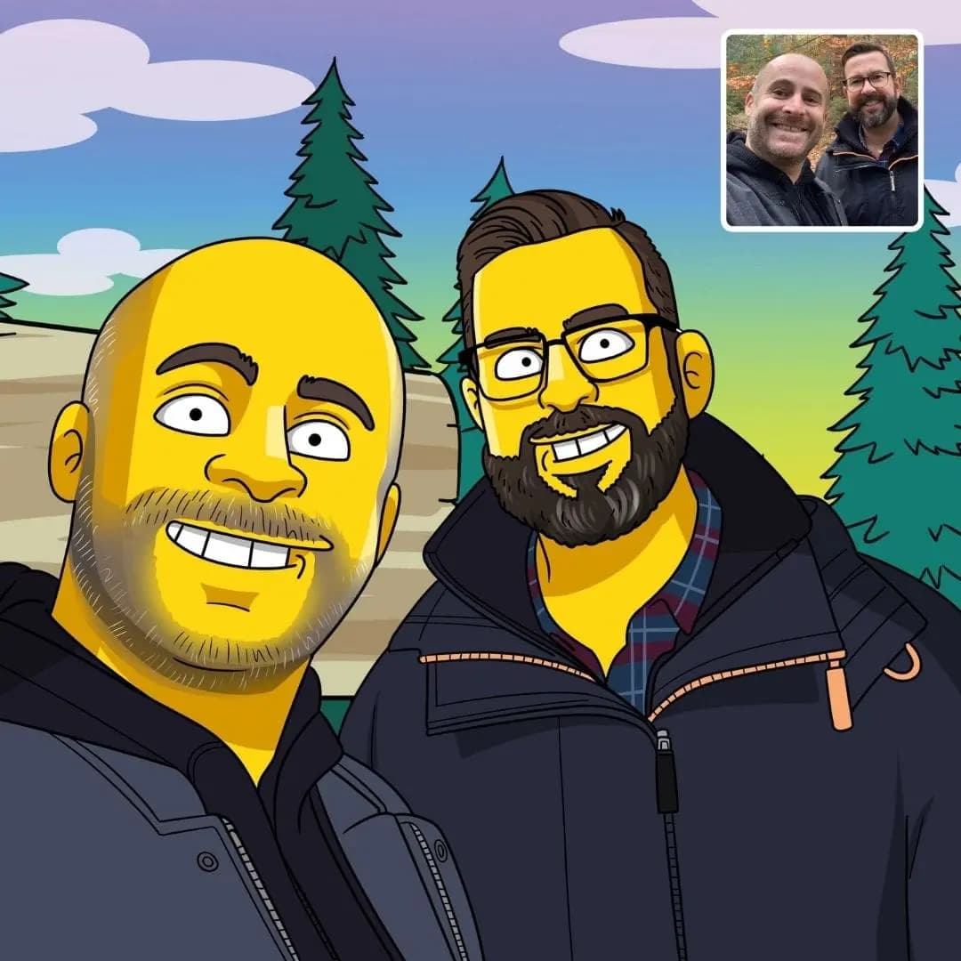 Portrait Simpson Personnalisé