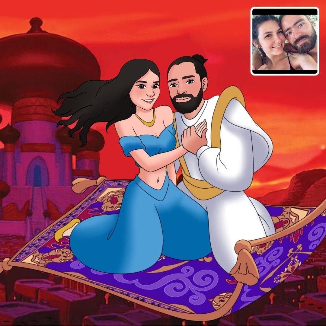Custom disney princess portraits made by Cartoonely