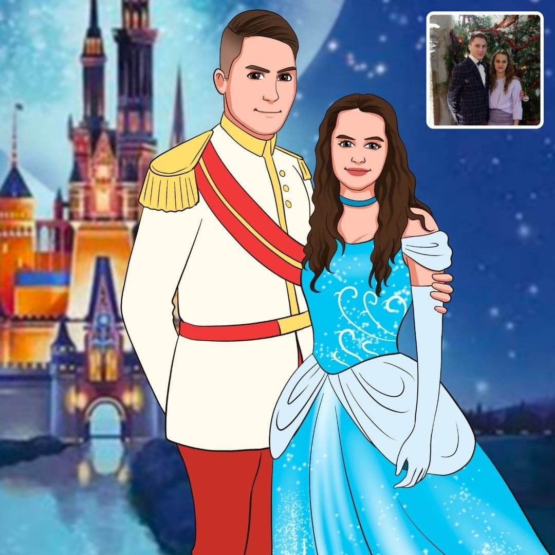 Custom disney princess portraits made by Cartoonely