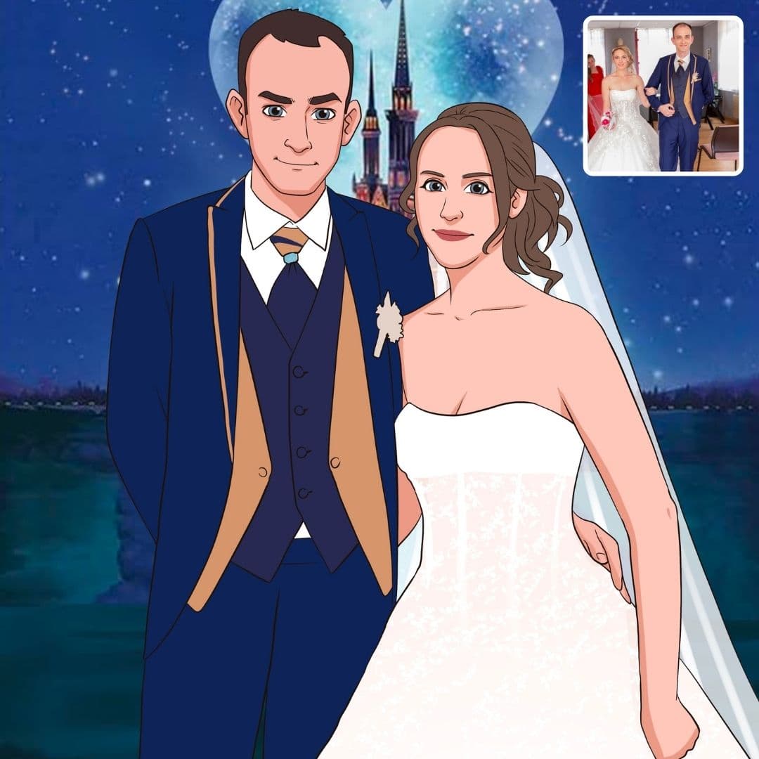 portrait princesse disney réalisé par cartoonely 1