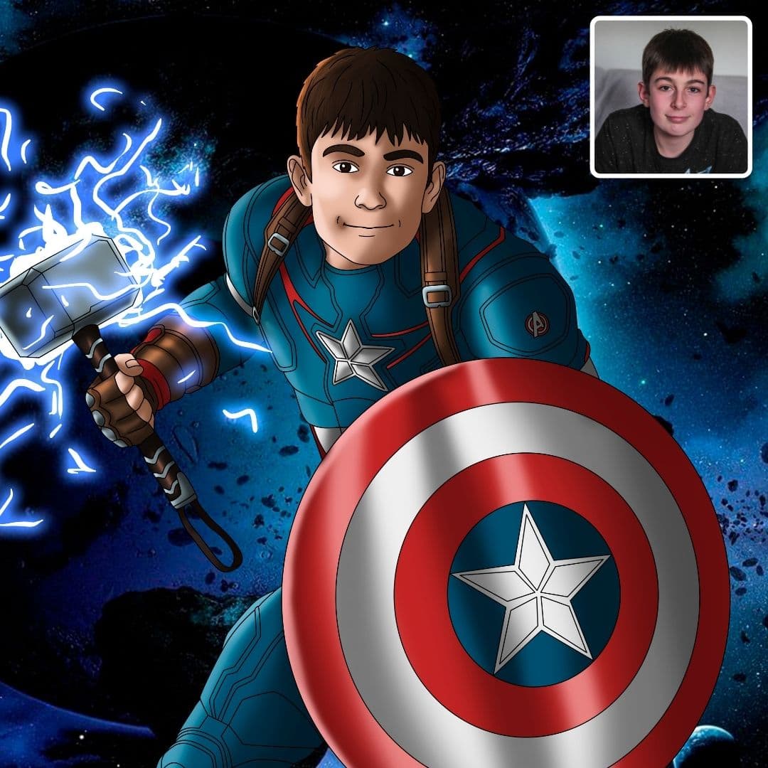 Custom marvel portraits made by Cartoonely original gifts