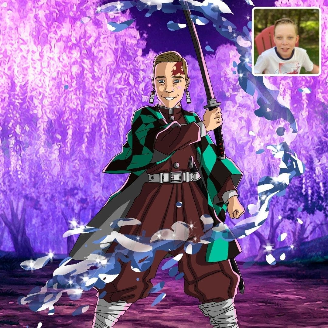 demon slayer custom made by Cartoonely